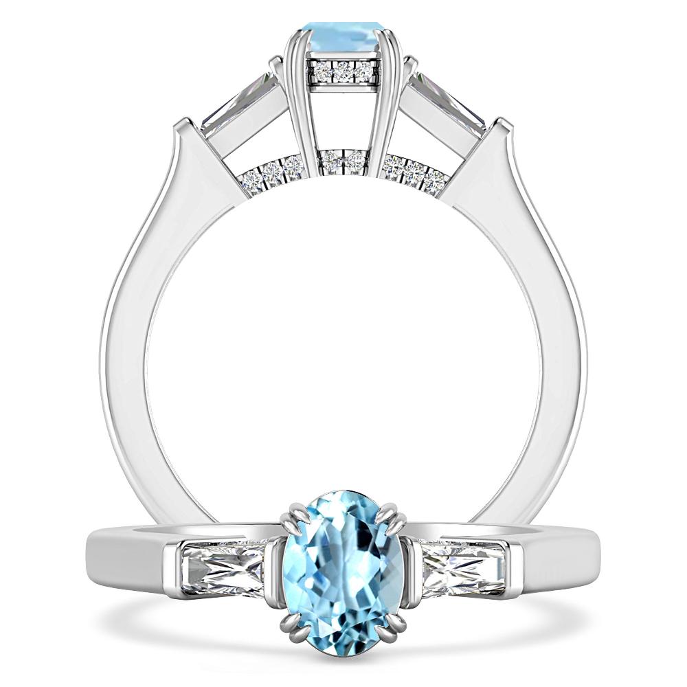 White Gold - Aquamarine