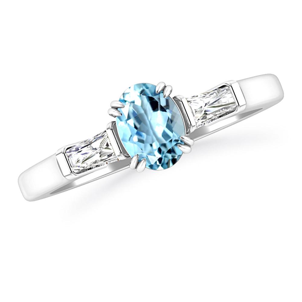 White Gold - Aquamarine