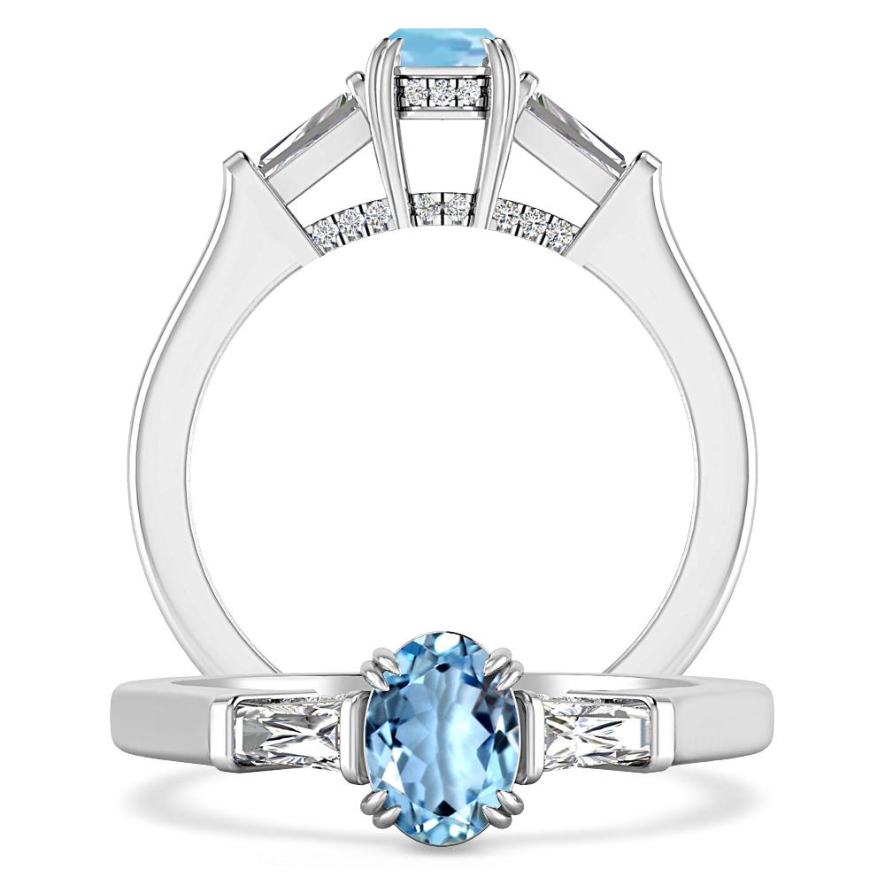 White Gold - Aquamarine