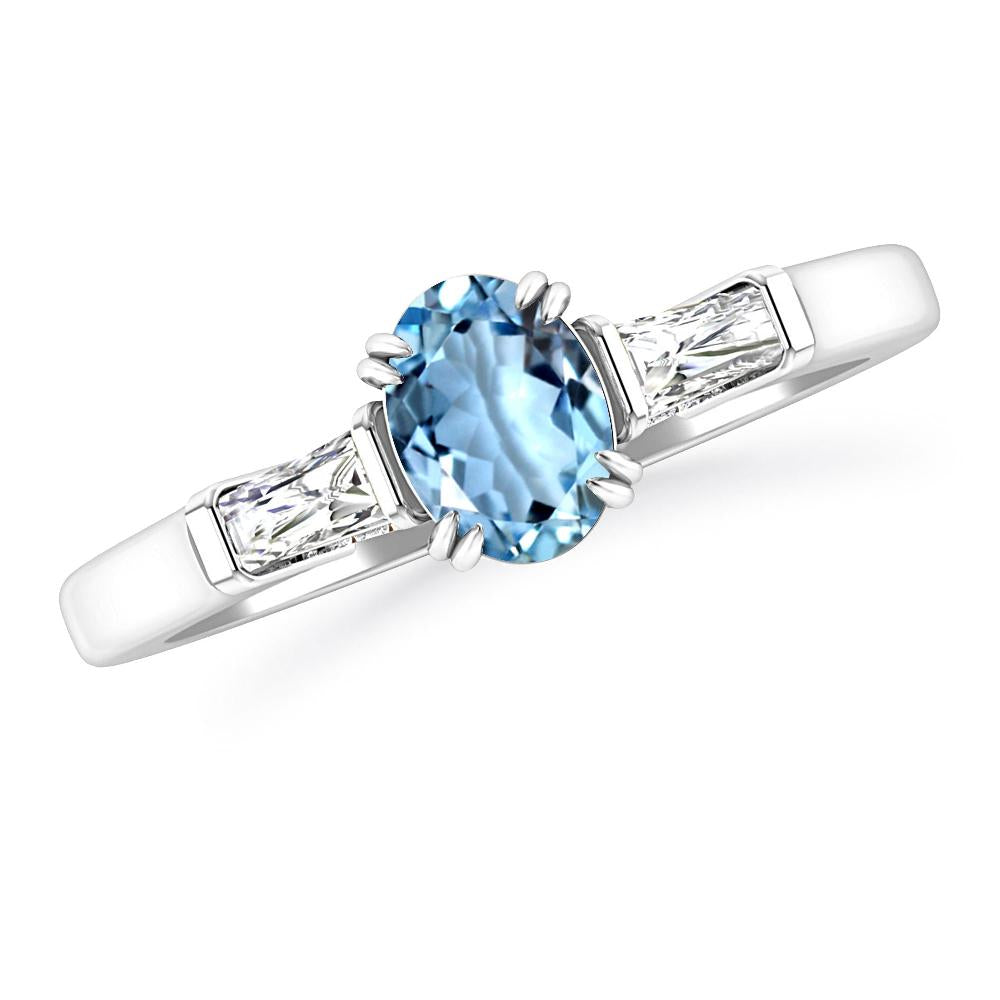 White Gold - Aquamarine