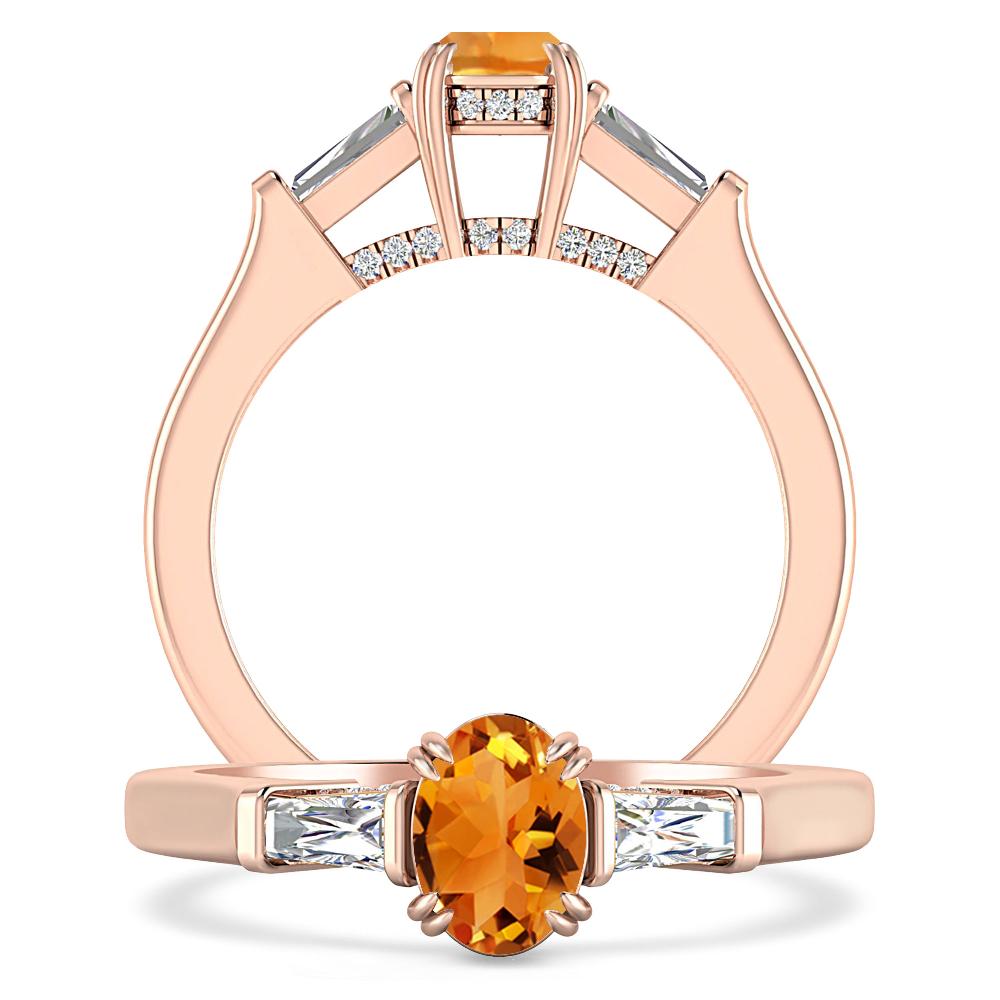 Rose Gold - Citrine