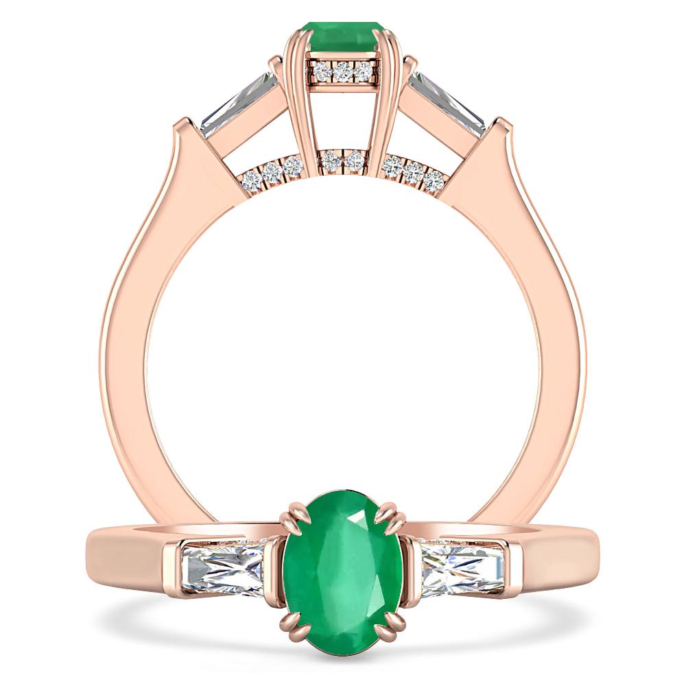 Rose Gold - Emerald