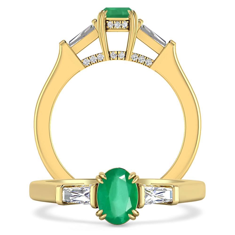 Yellow Gold - Emerald