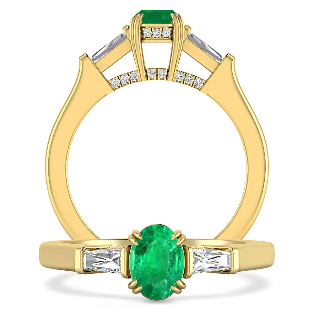 Yellow Gold - Emerald