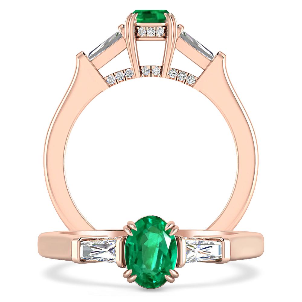 Rose Gold - Emerald