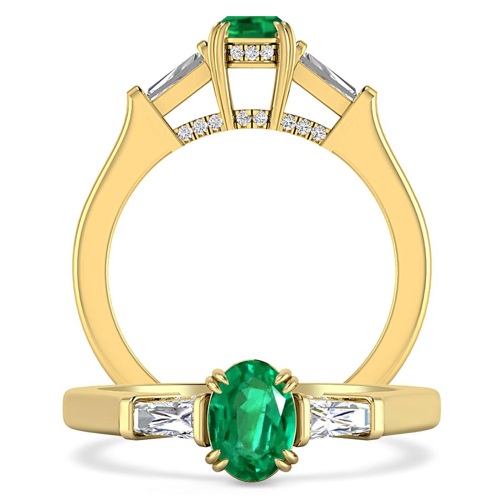 Yellow Gold - Emerald