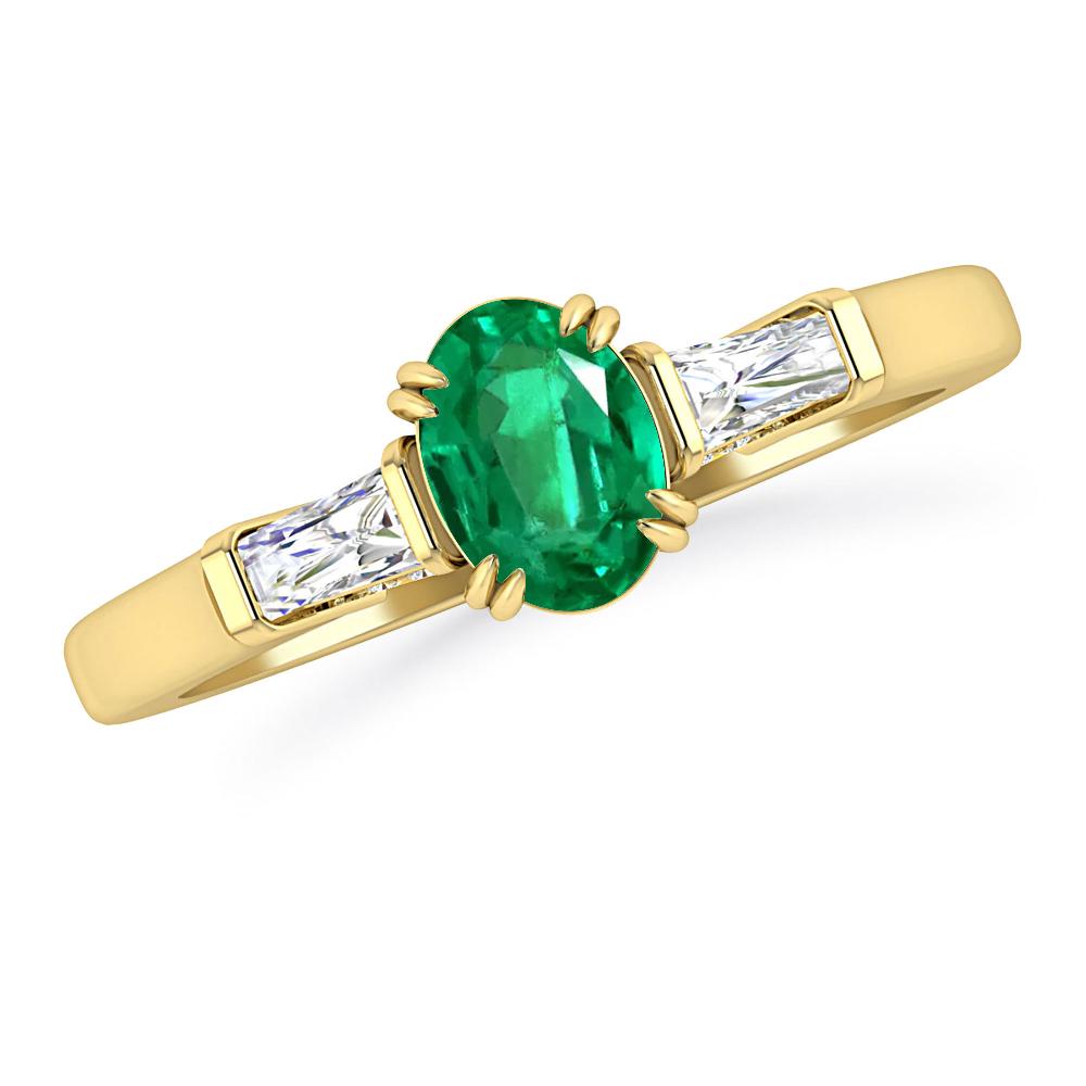 Yellow Gold - Emerald