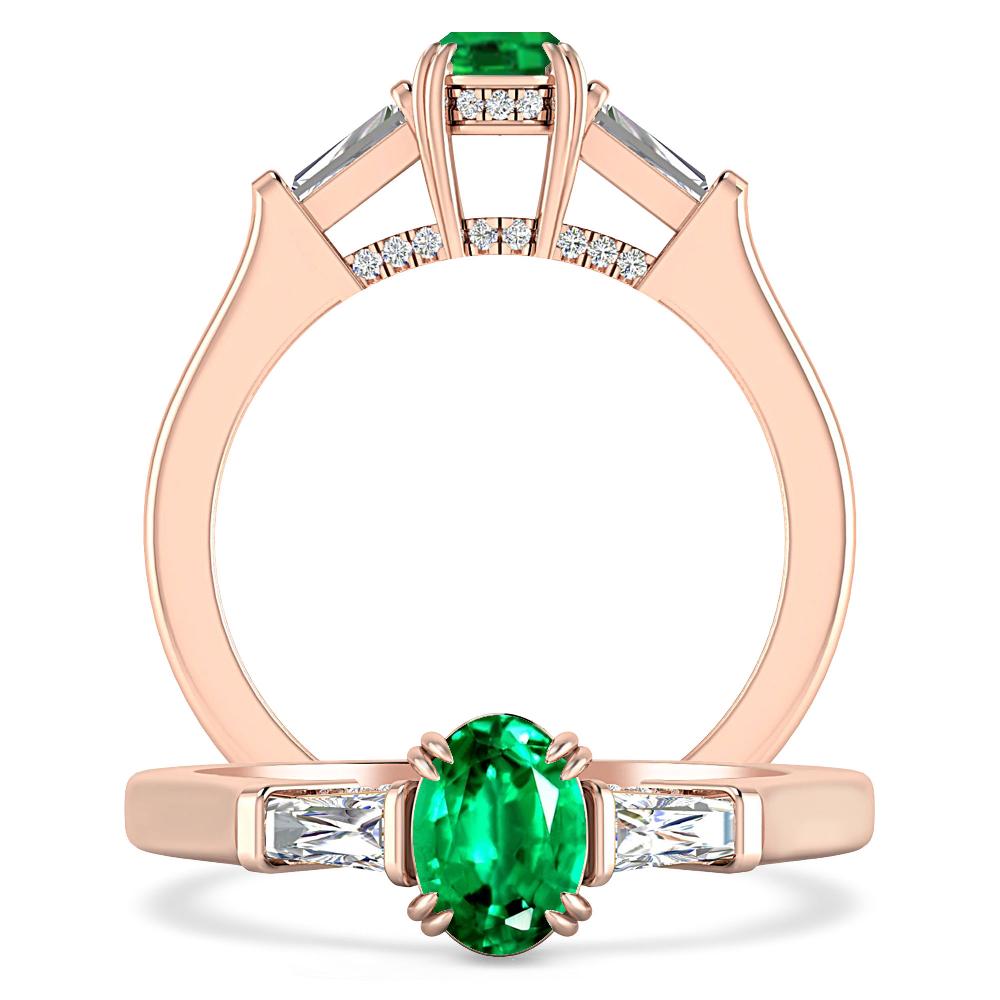 Rose Gold - Emerald