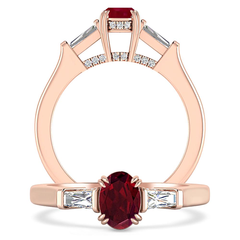 Rose Gold - Garnet