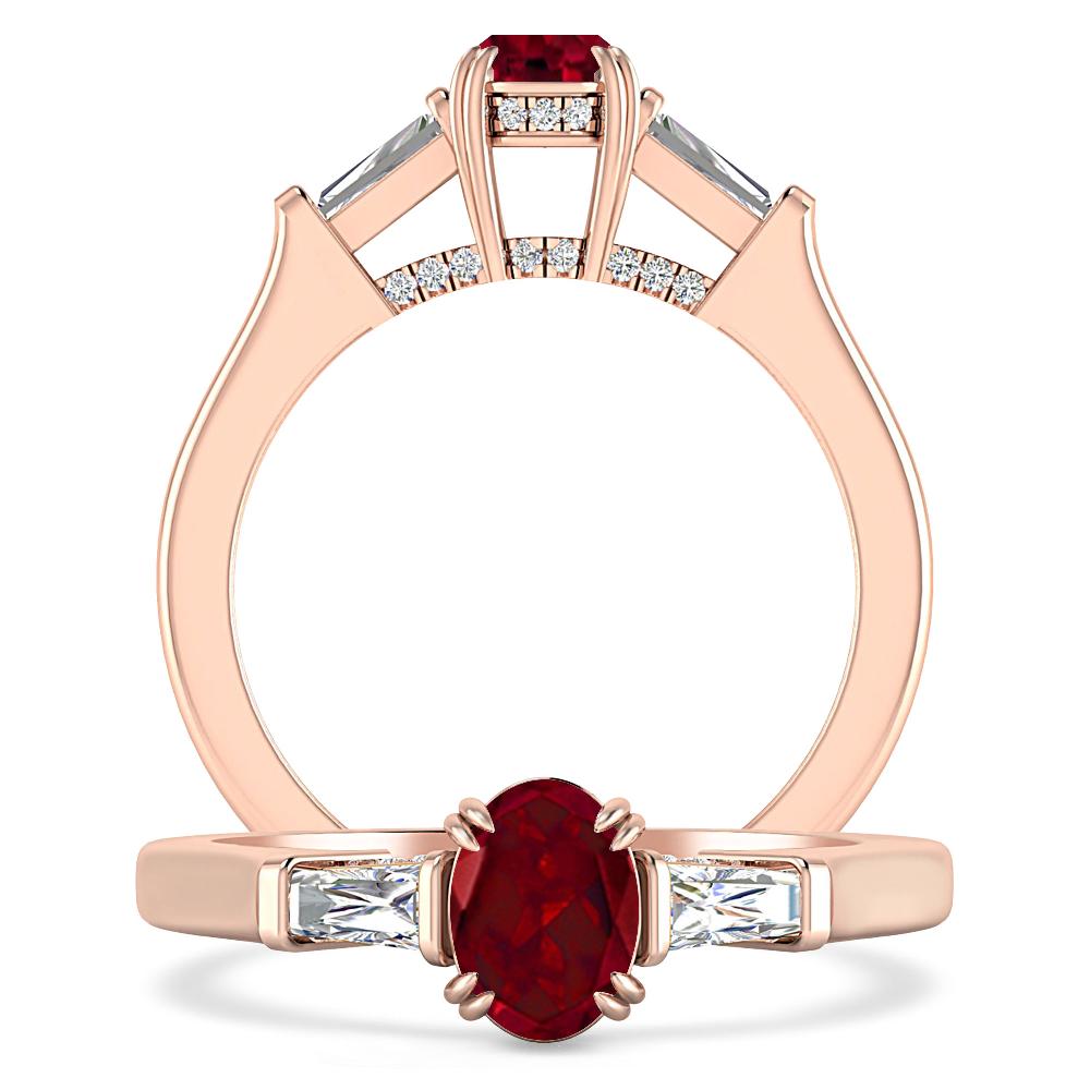 Rose Gold - Garnet