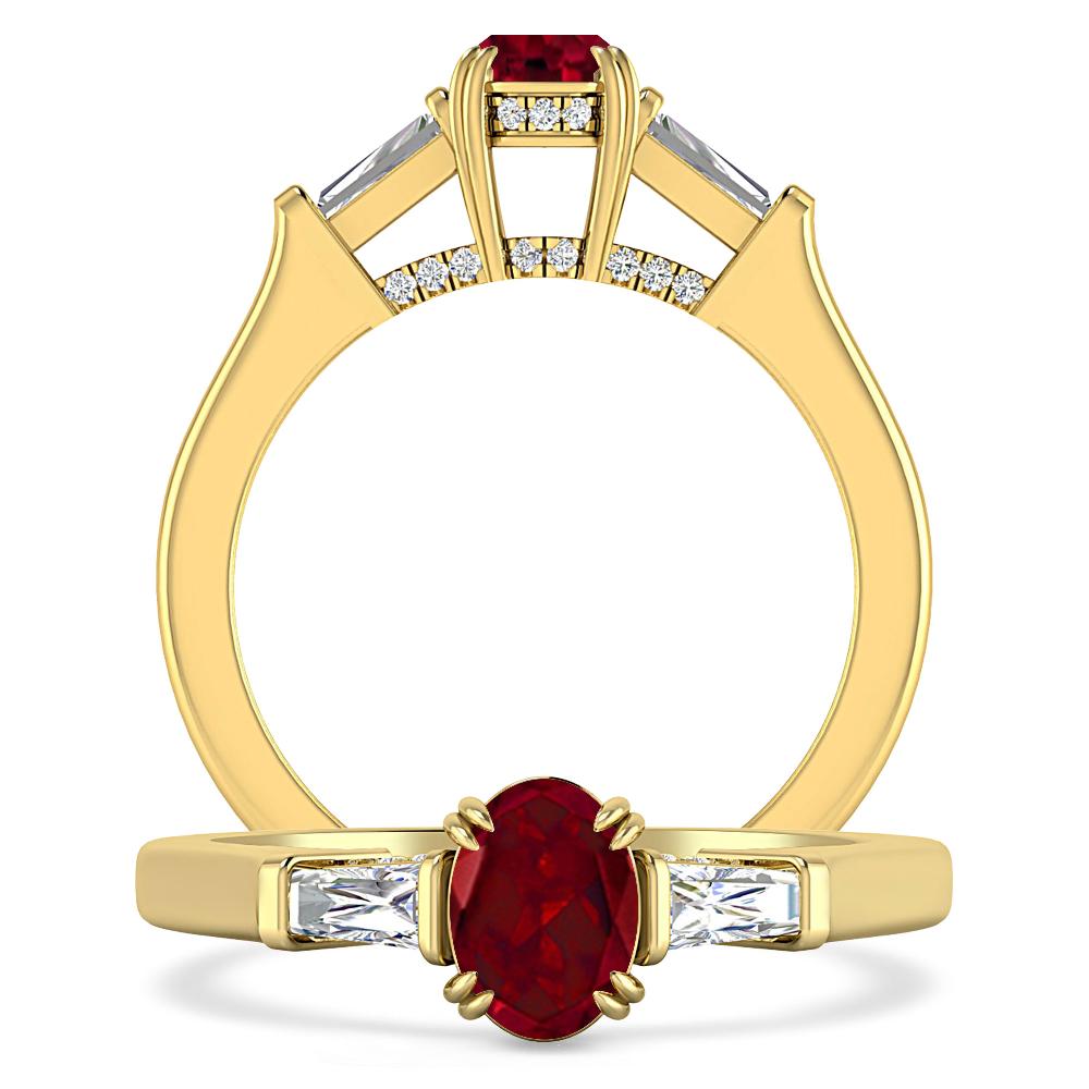 Yellow Gold - Garnet