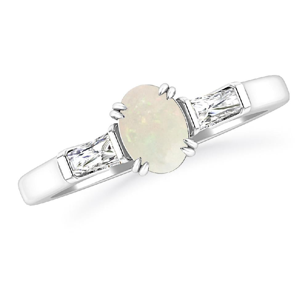 White Gold - Opal