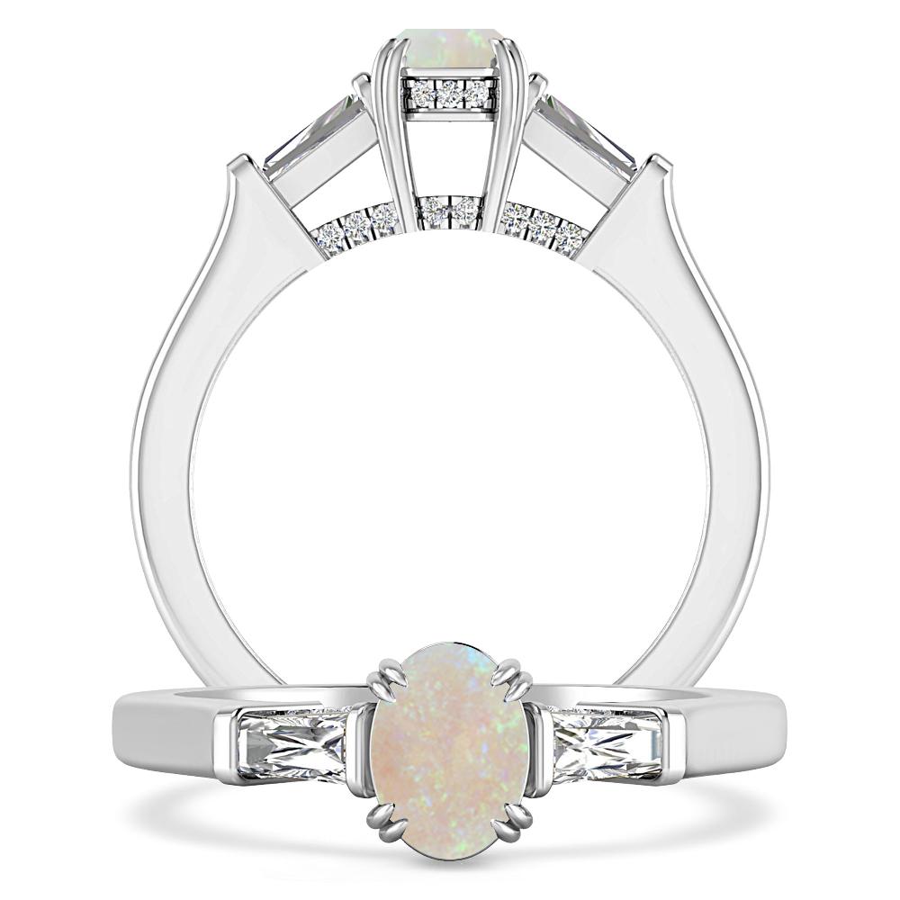 White Gold - Opal