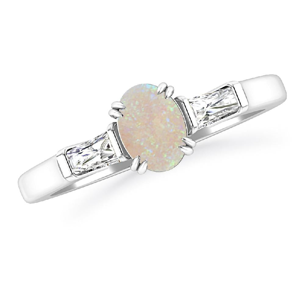 White Gold - Opal