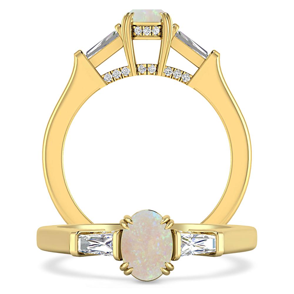 Yellow Gold - Opal