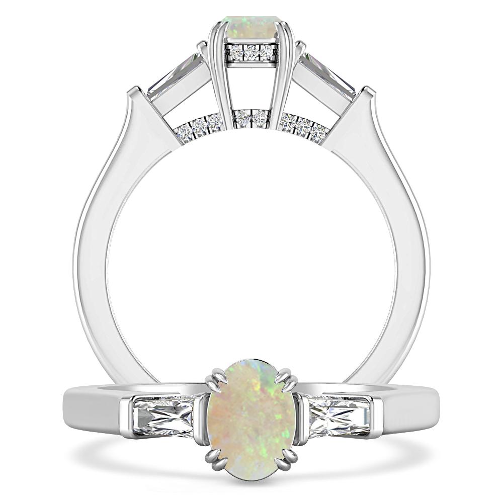 White Gold - Opal