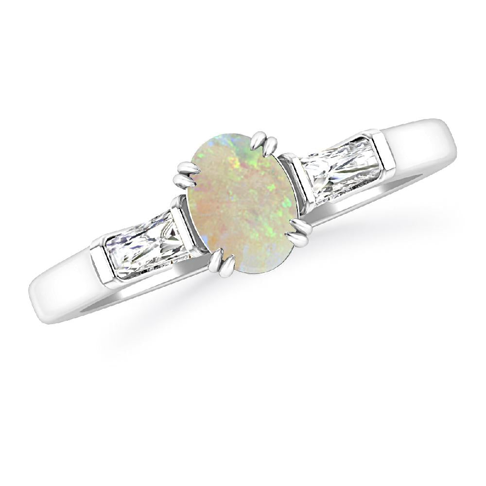 White Gold - Opal