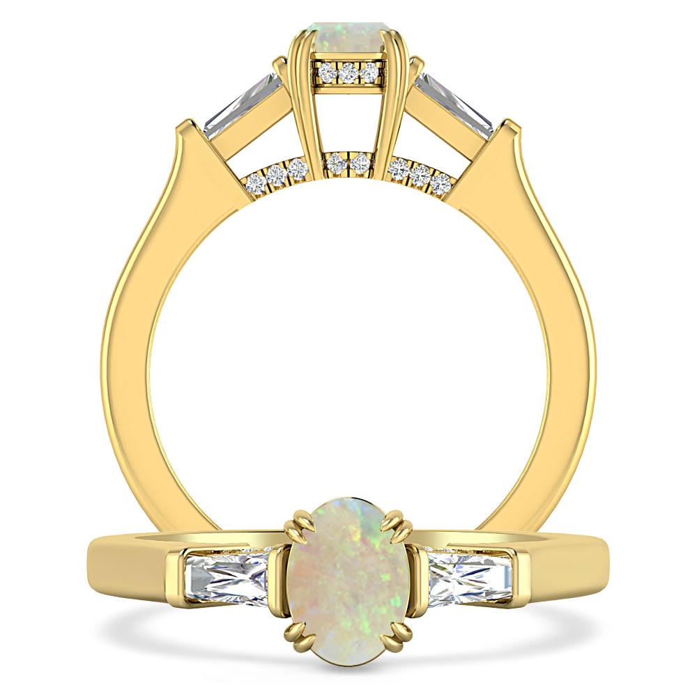 Yellow Gold - Opal