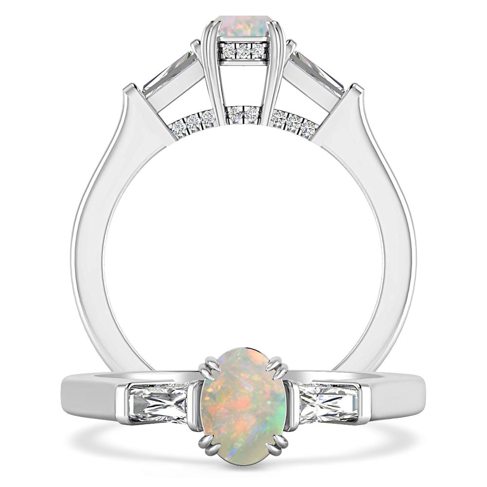 White Gold - Opal