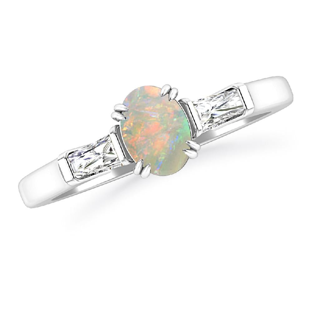 White Gold - Opal