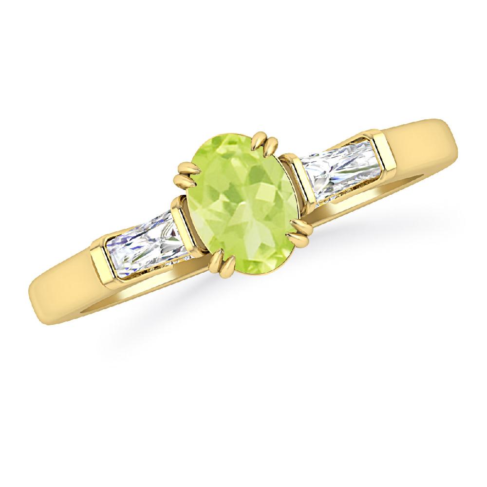 Yellow Gold - Peridot