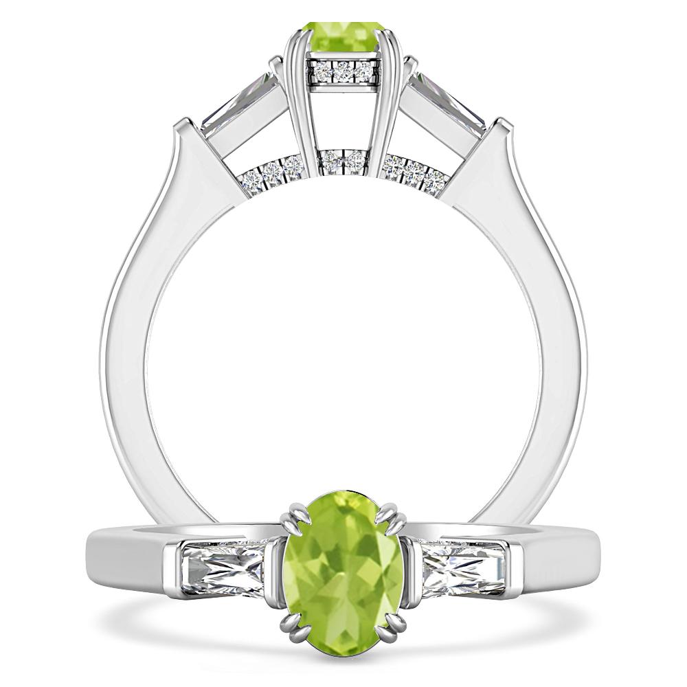 White Gold - Peridot