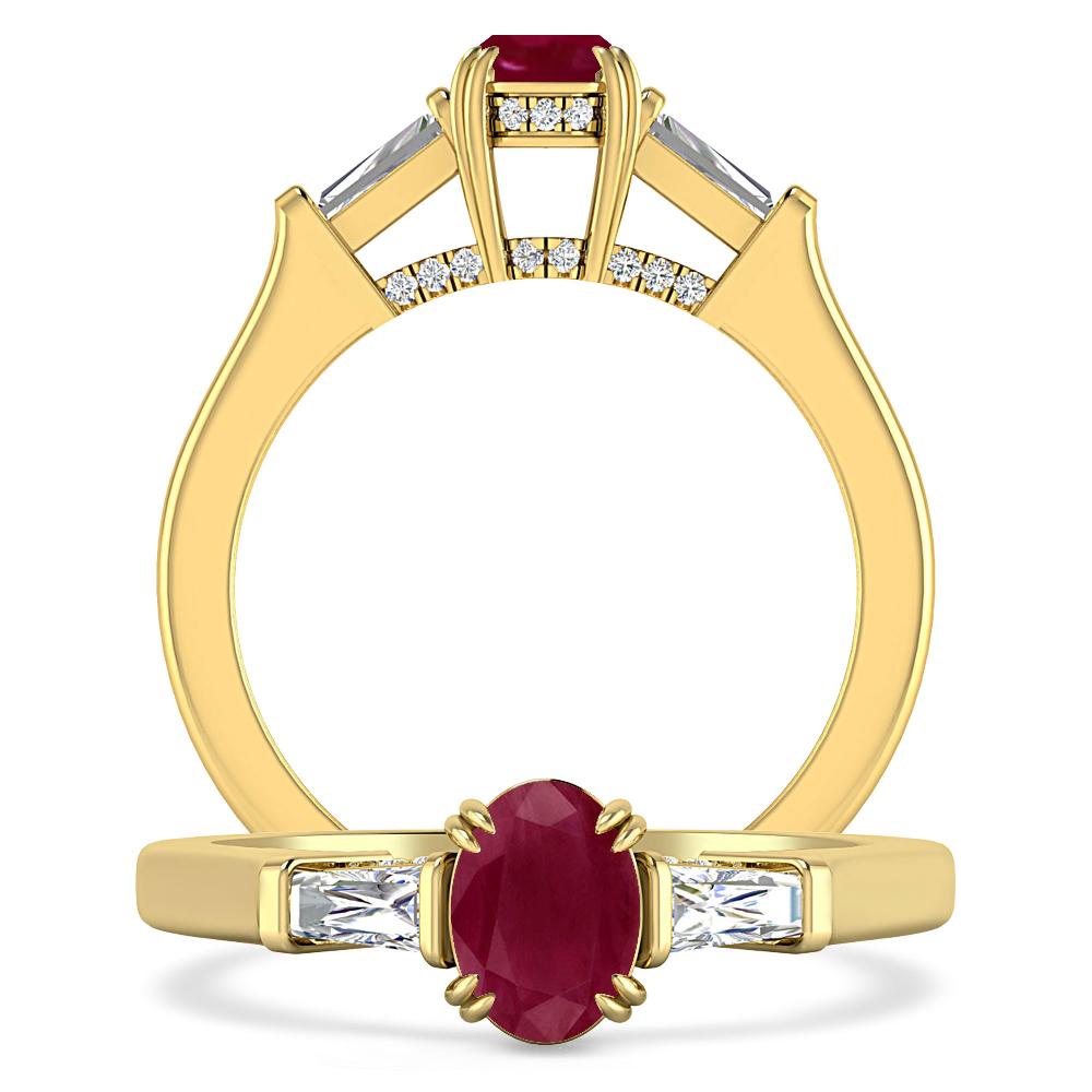 Yellow Gold - Ruby