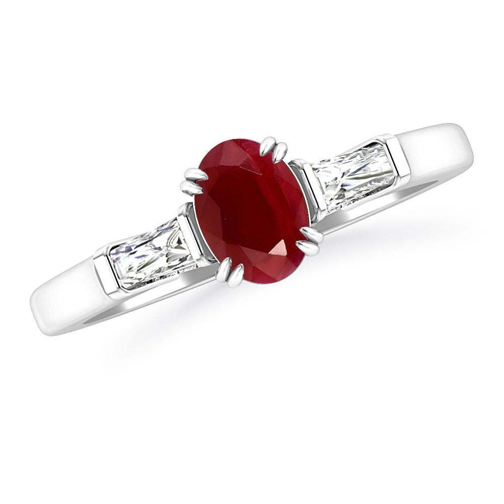 White Gold - Ruby