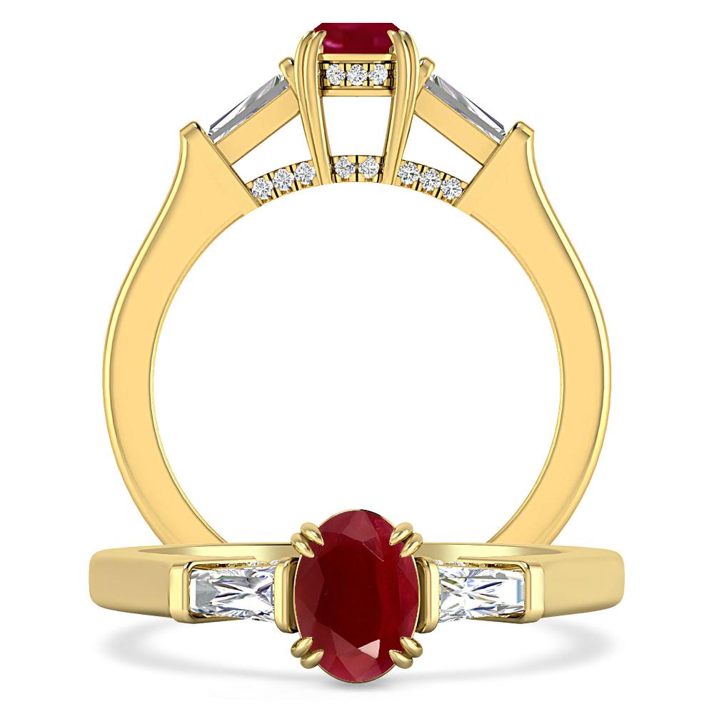 Yellow Gold - Ruby