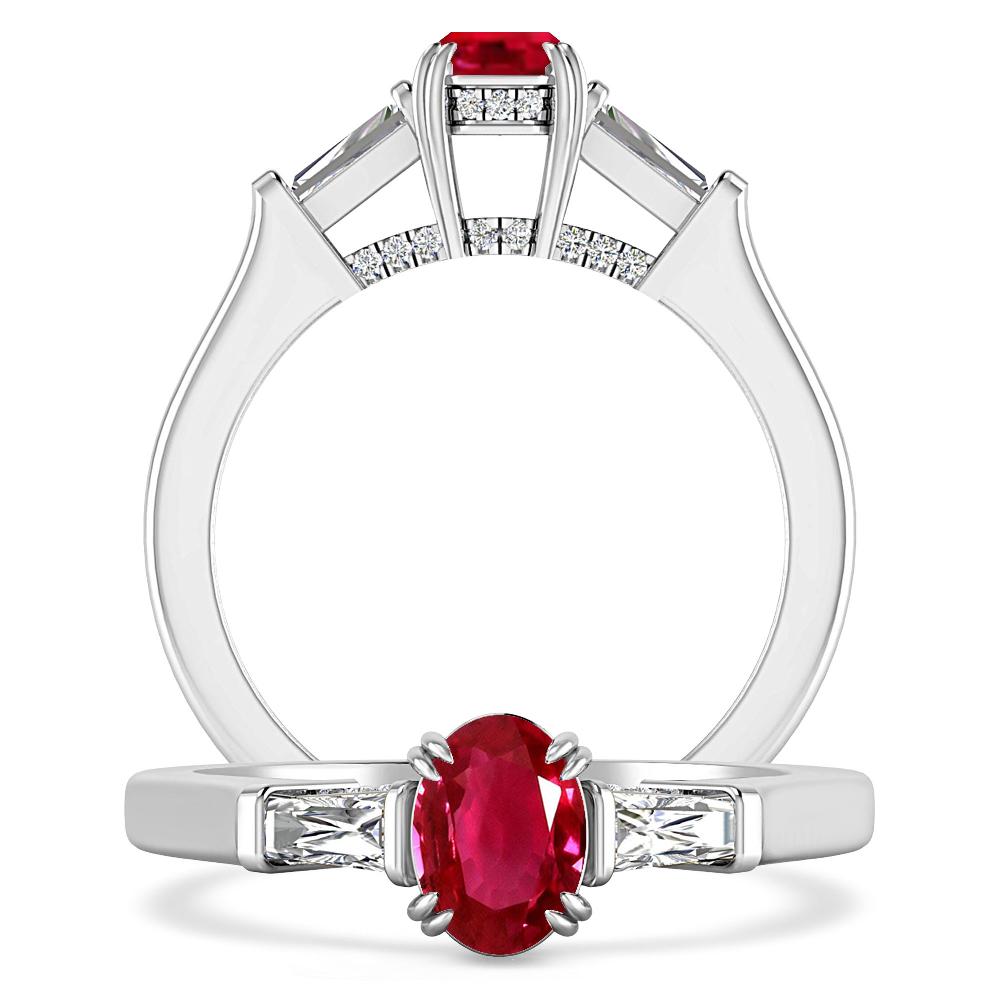 White Gold - Ruby