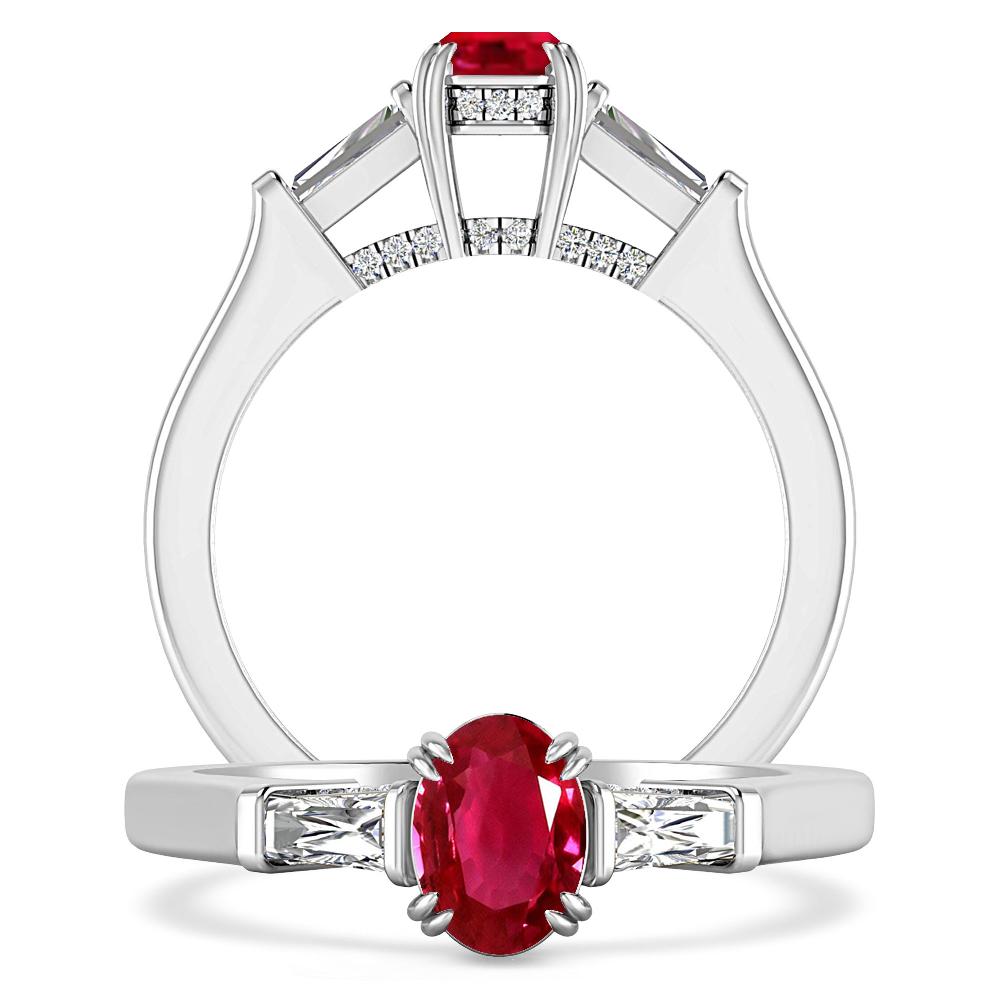 White Gold - Ruby