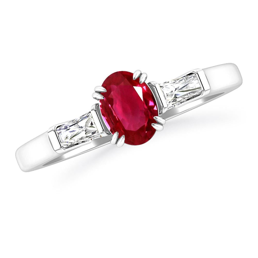 White Gold - Ruby