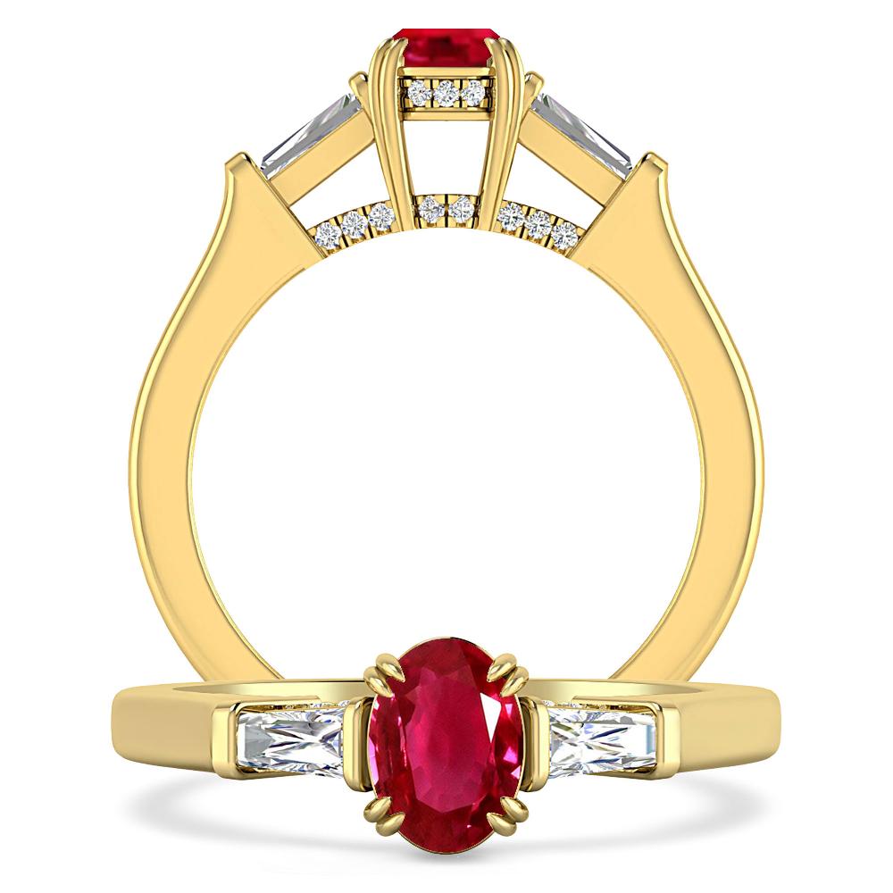 Yellow Gold - Ruby