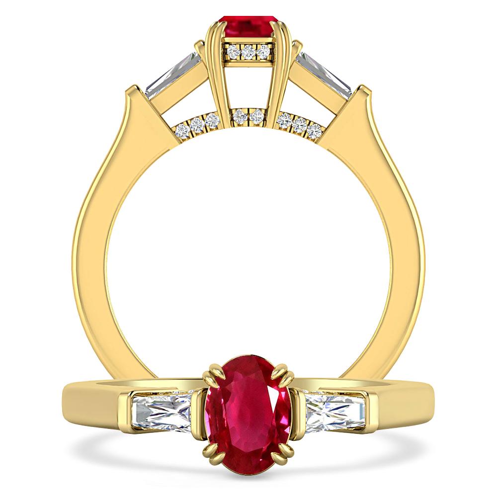 Yellow Gold - Ruby