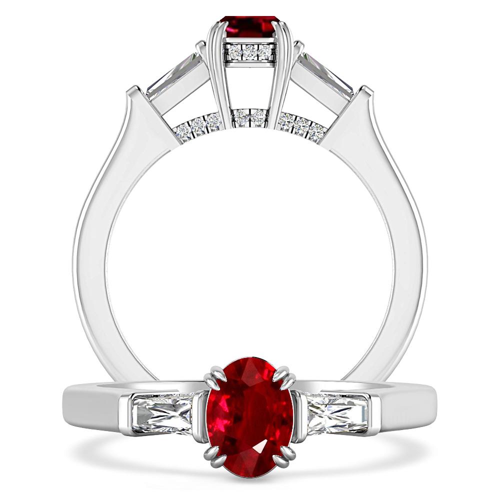 White Gold - Ruby