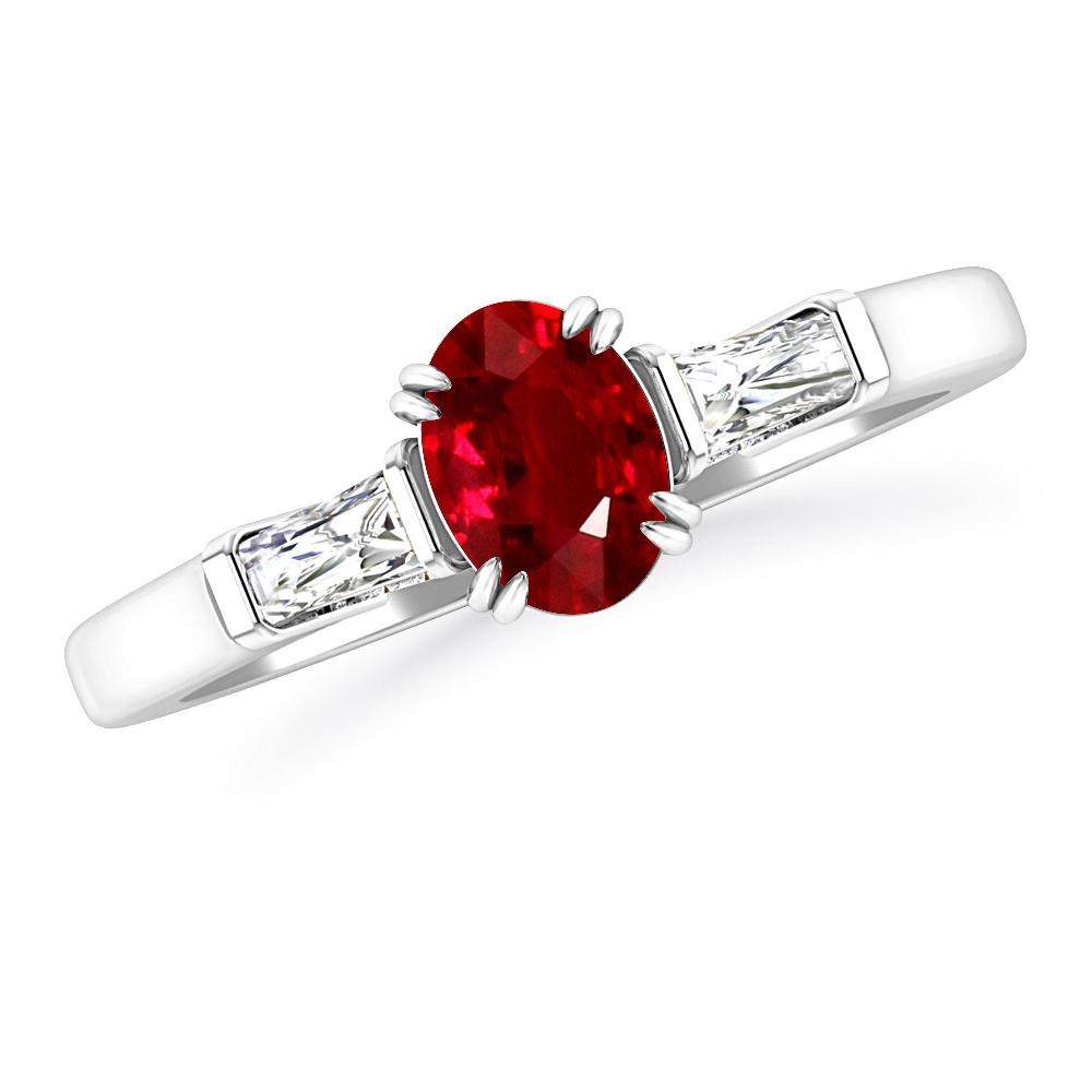 White Gold - Ruby