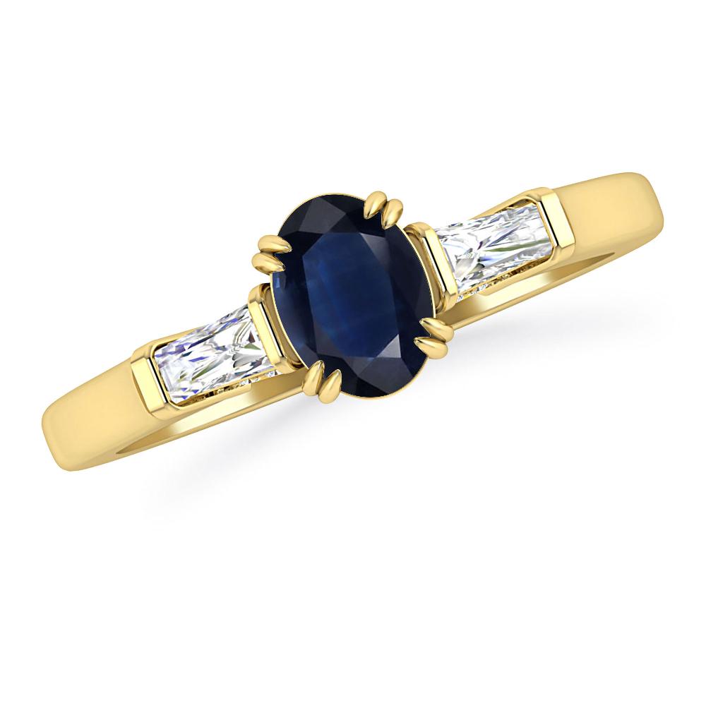 Yellow Gold - Sapphire