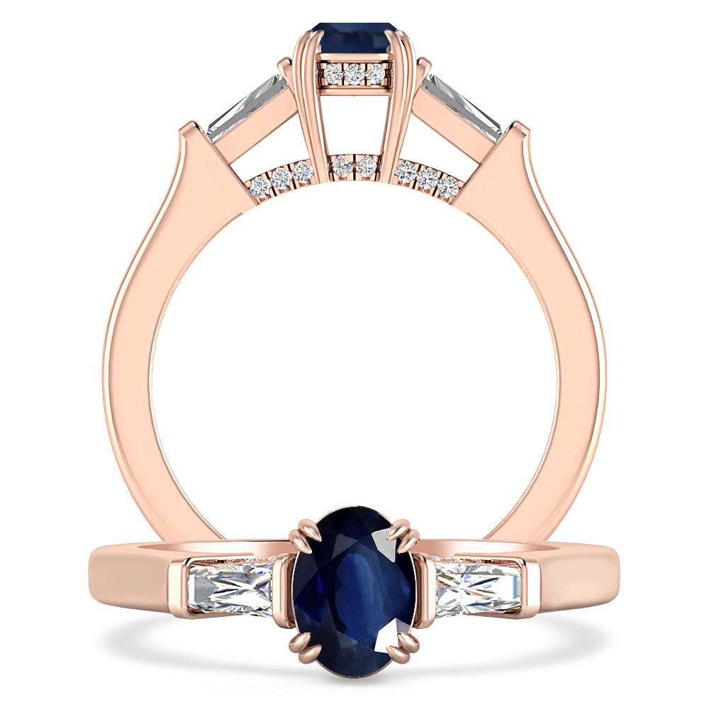 Rose Gold - Sapphire