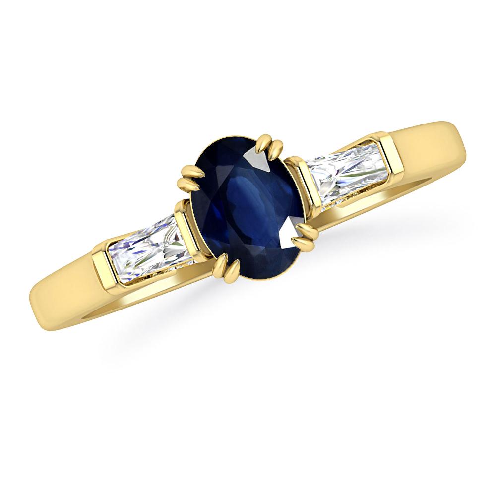 Yellow Gold - Sapphire