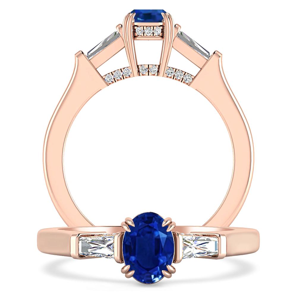 Rose Gold - Sapphire