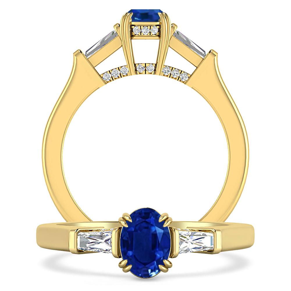 Yellow Gold - Sapphire