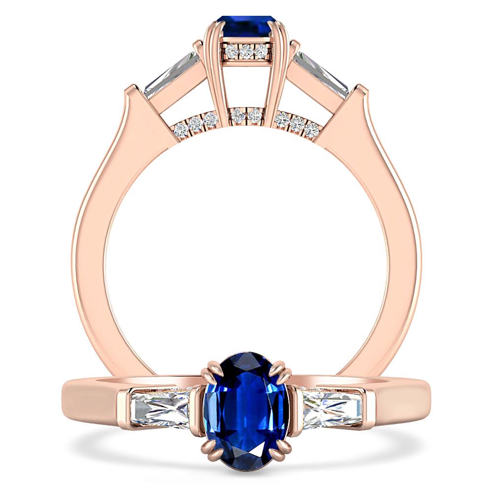 Rose Gold - Sapphire