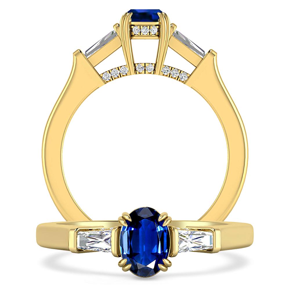 Yellow Gold - Sapphire