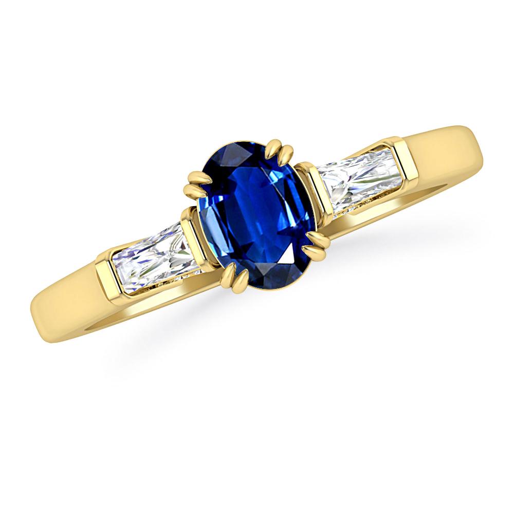 Yellow Gold - Sapphire