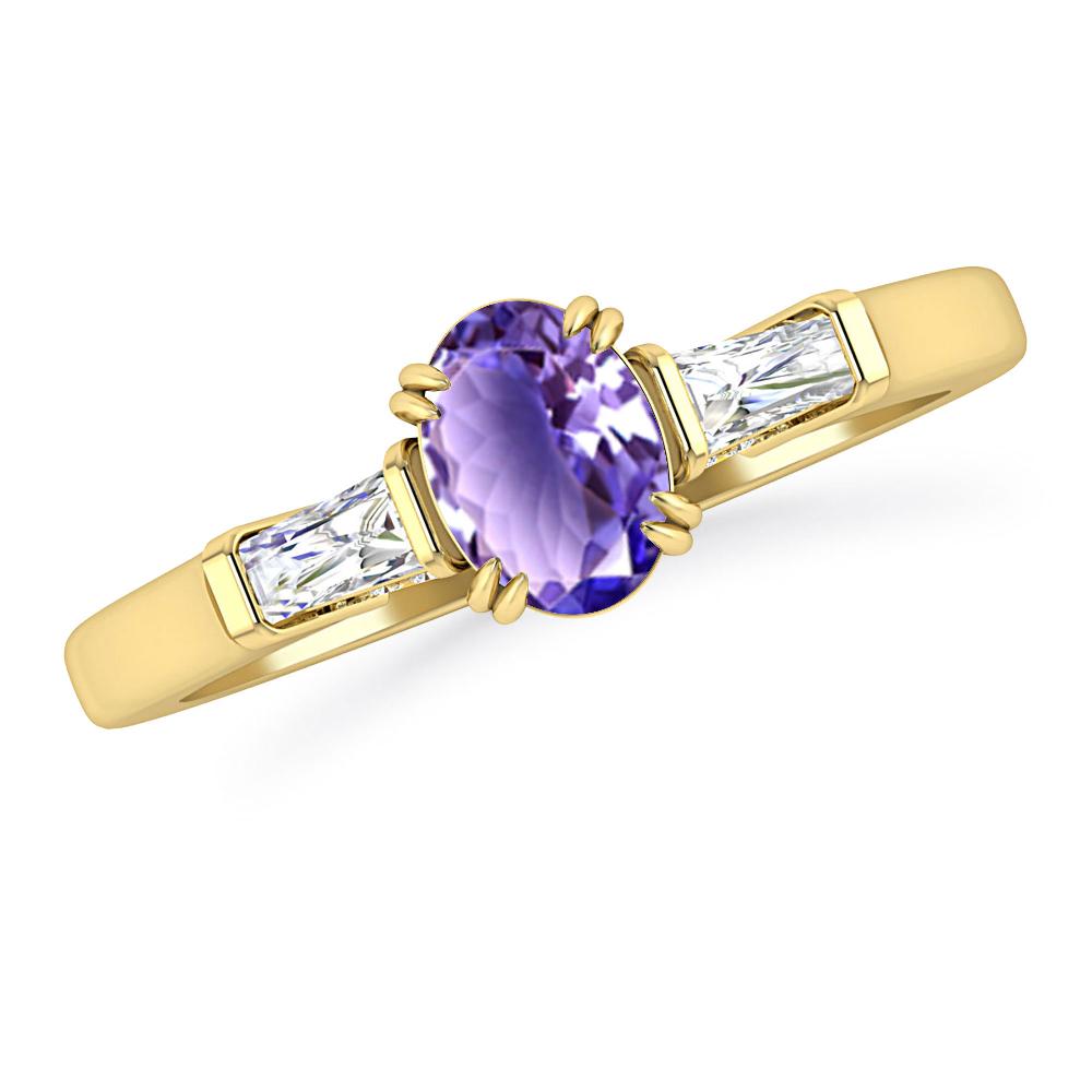 Yellow Gold - Tanzanite