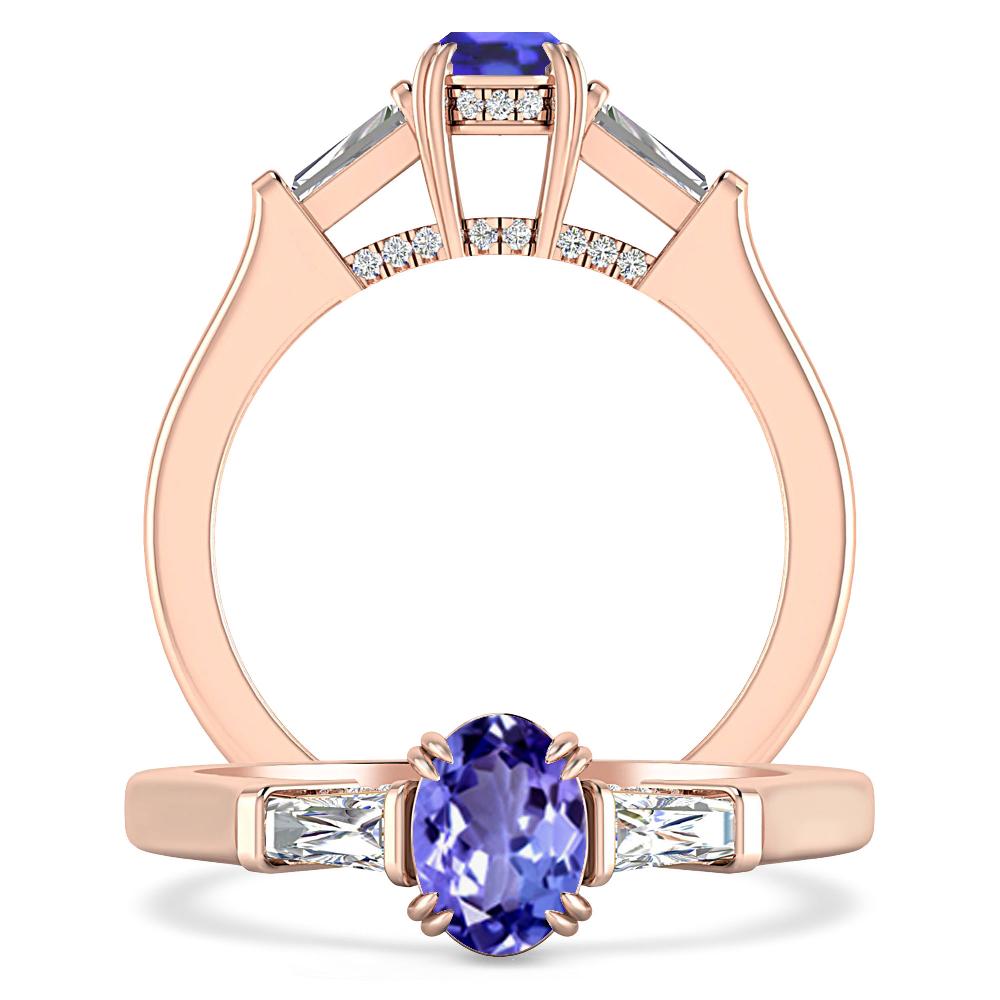 Rose Gold - Tanzanite