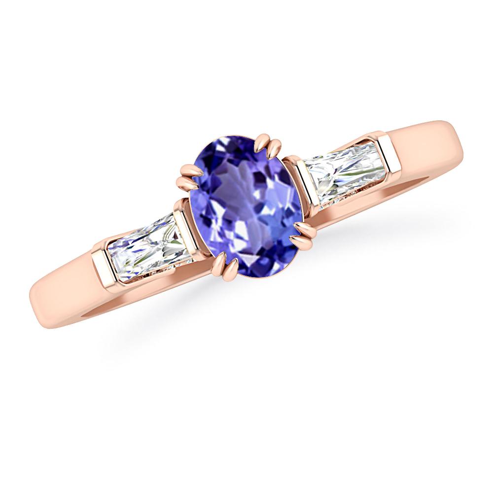 Rose Gold - Tanzanite