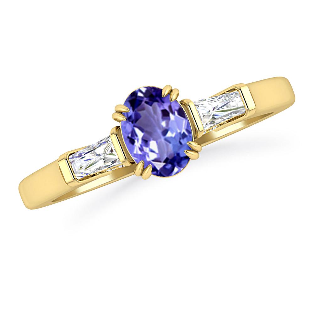 Yellow Gold - Tanzanite