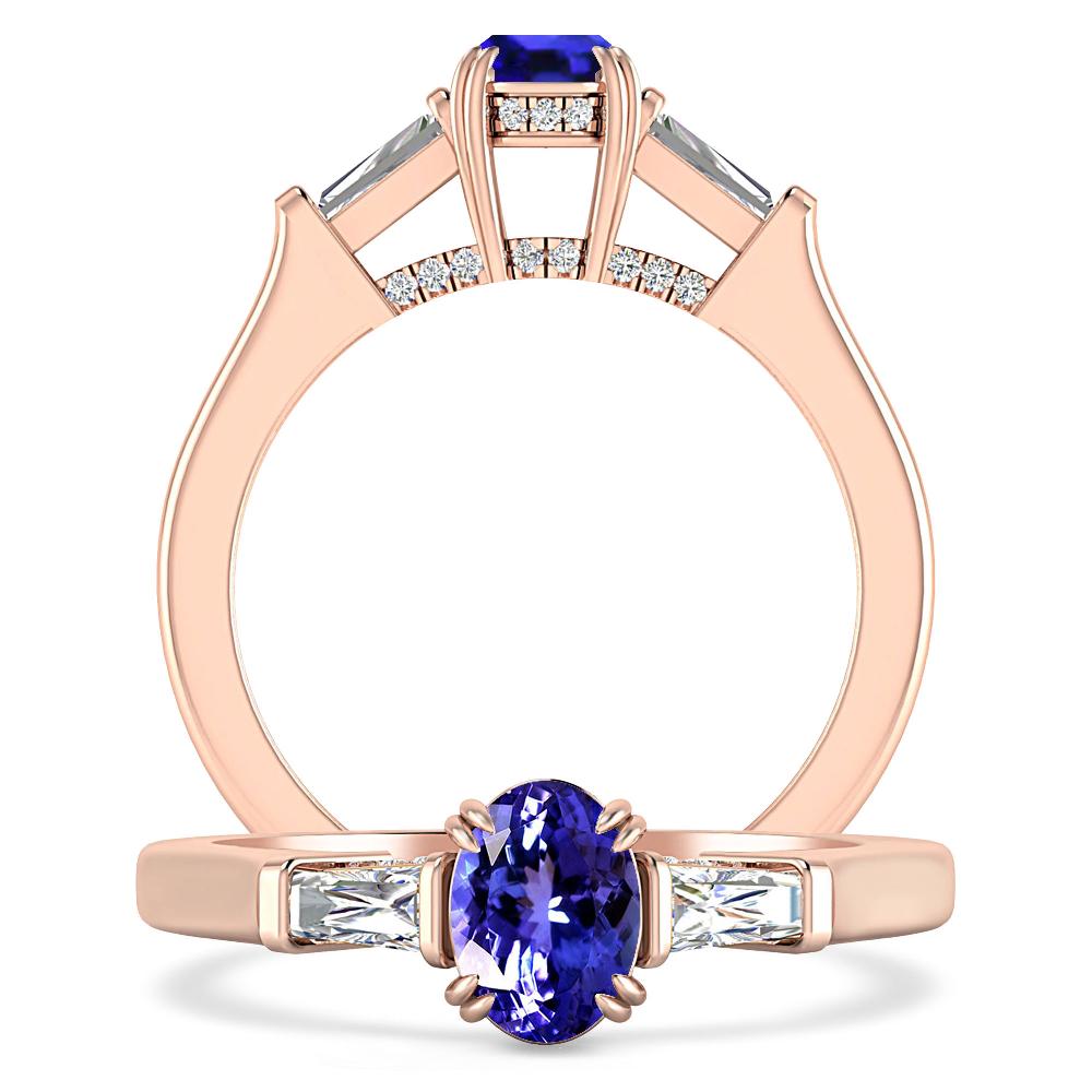 Rose Gold - Tanzanite