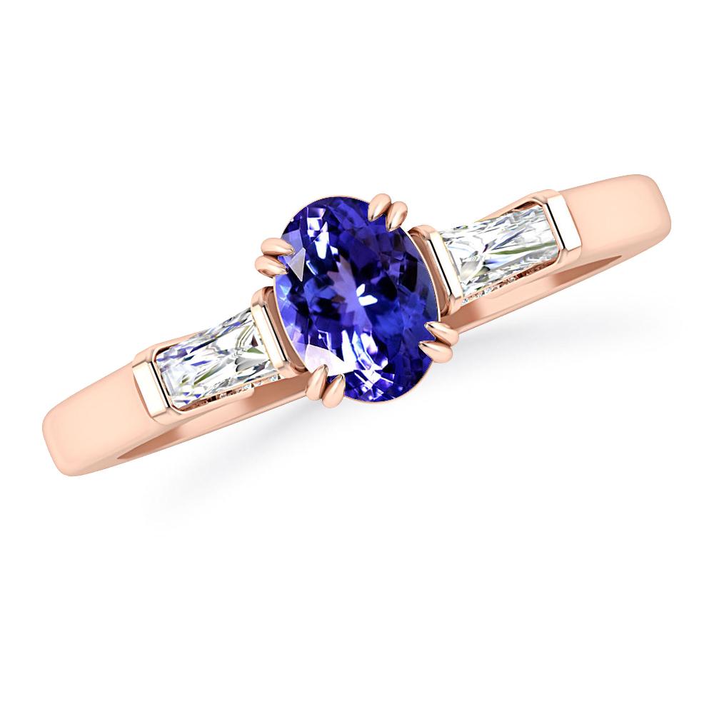 Rose Gold - Tanzanite